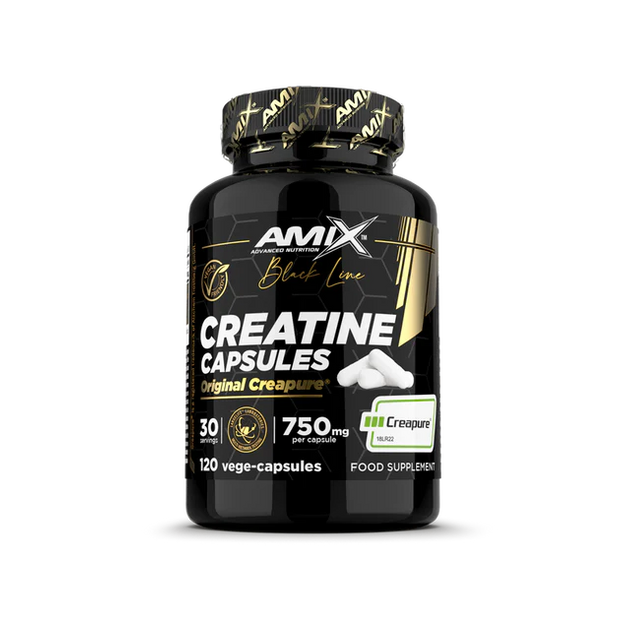 Creatina Creapure en cápsulas – Black Line