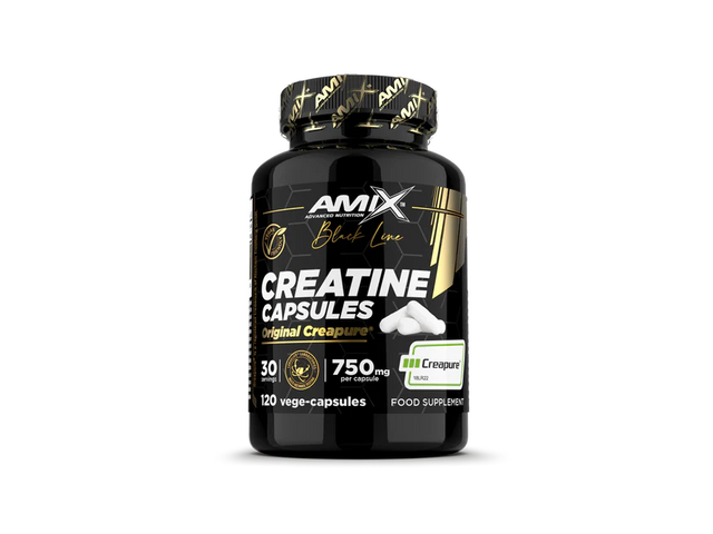 Creatina Creapure en cápsulas – Black Line