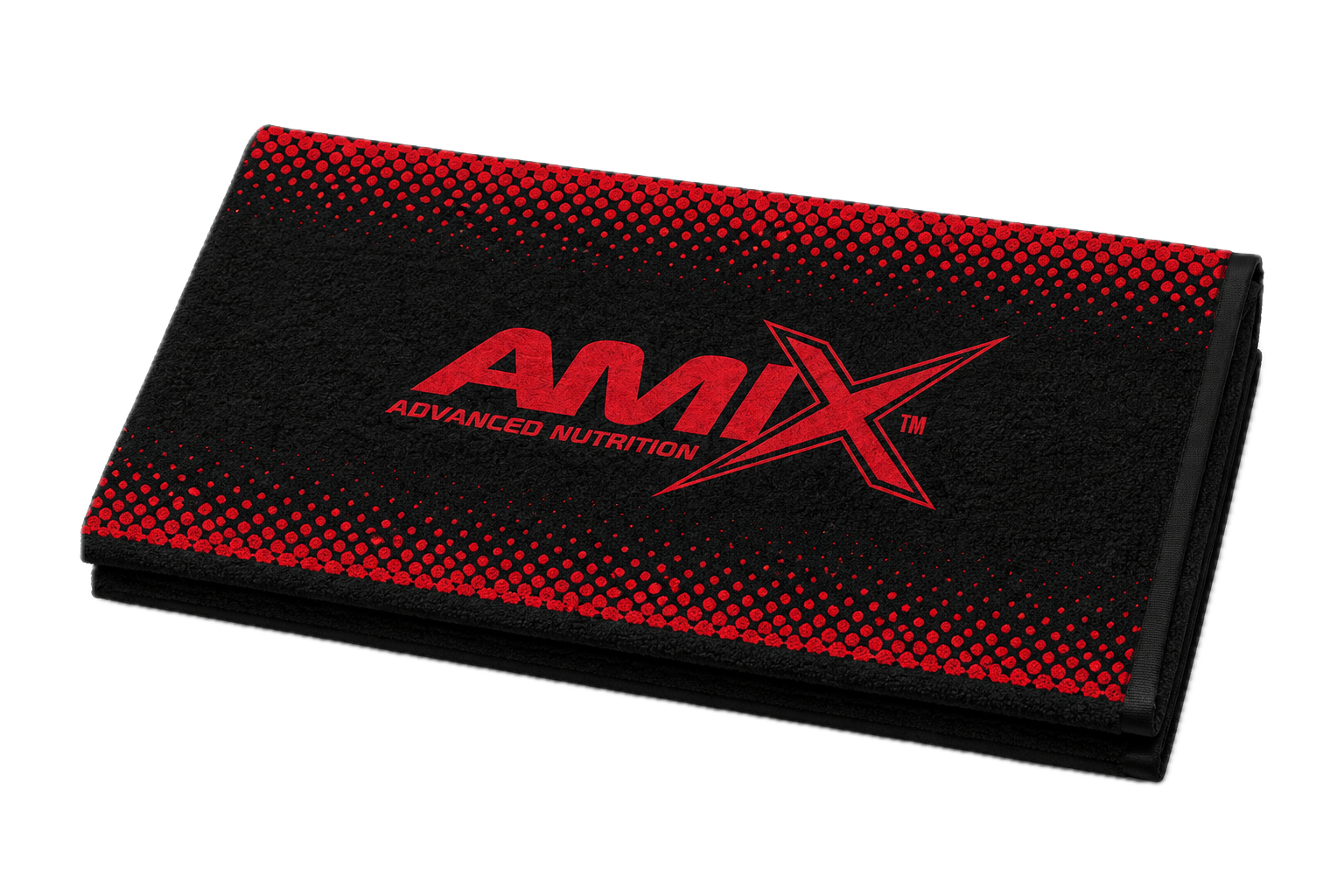 Toalla Amix negro/rojo